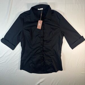 Hotouch Black Button-Up Shirt Boys size Small